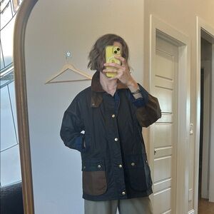 Sold out online! Barbour Men's Black and Brown Field Jacket